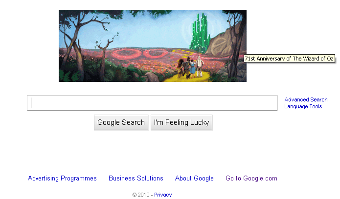 Google wiz of oz
