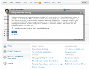 social_advertising_LinkedIn settings account social advertising