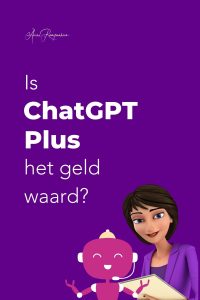 ChatGPT Plus Is het geld waard