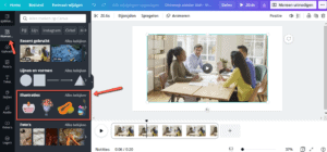 Geanimeerde elementen in video Canva
