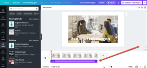 Audio toevoegen aan video Canva