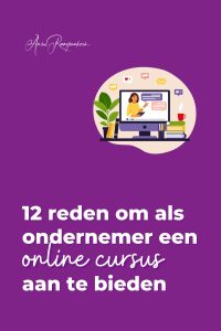 12 reden om als ondernemer een online cursus aan te bieden