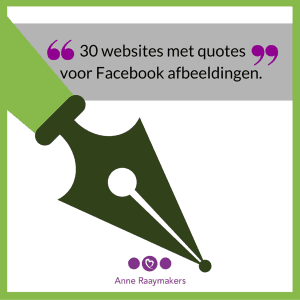 30 websites met quotes voor Facebook afbeeldingen