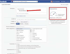 Facebook advertenties nieuwsbrief