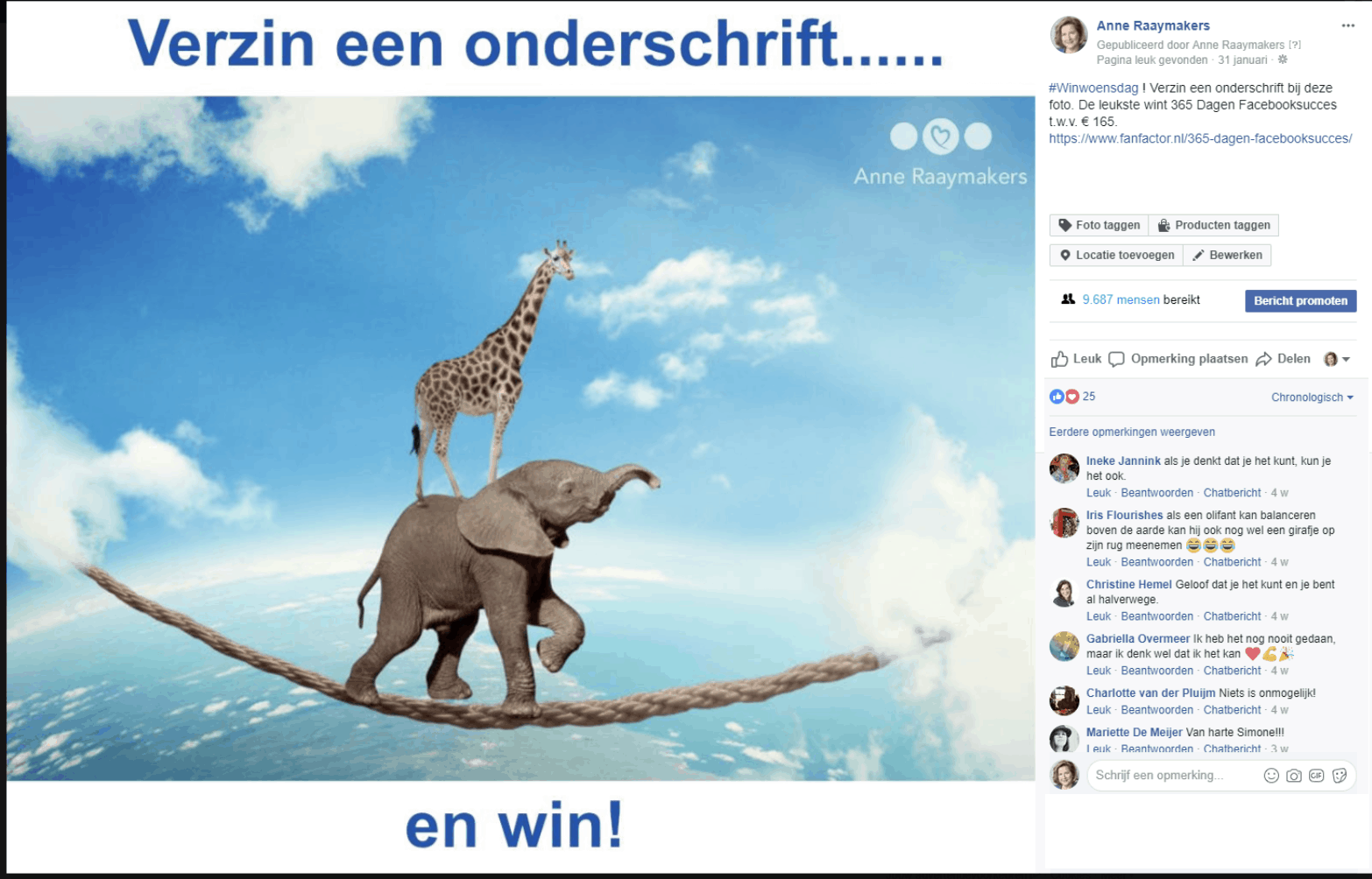 Winactie Facebook