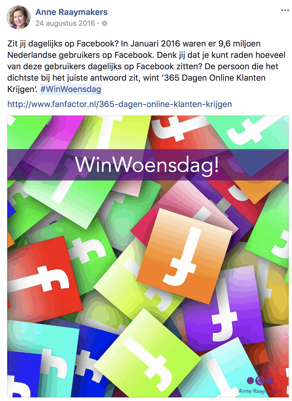 Winactie Facebook