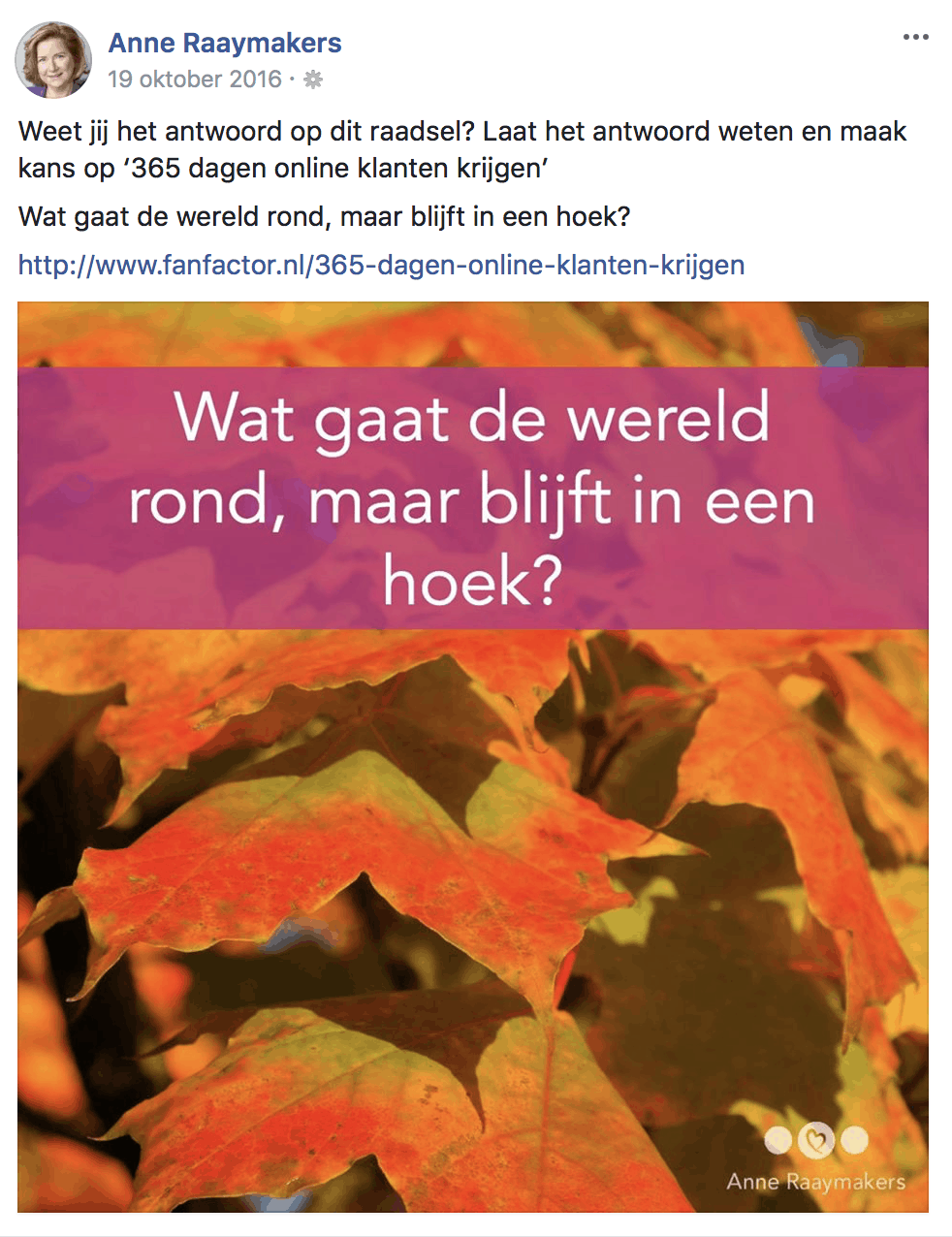 Winactie Facebook