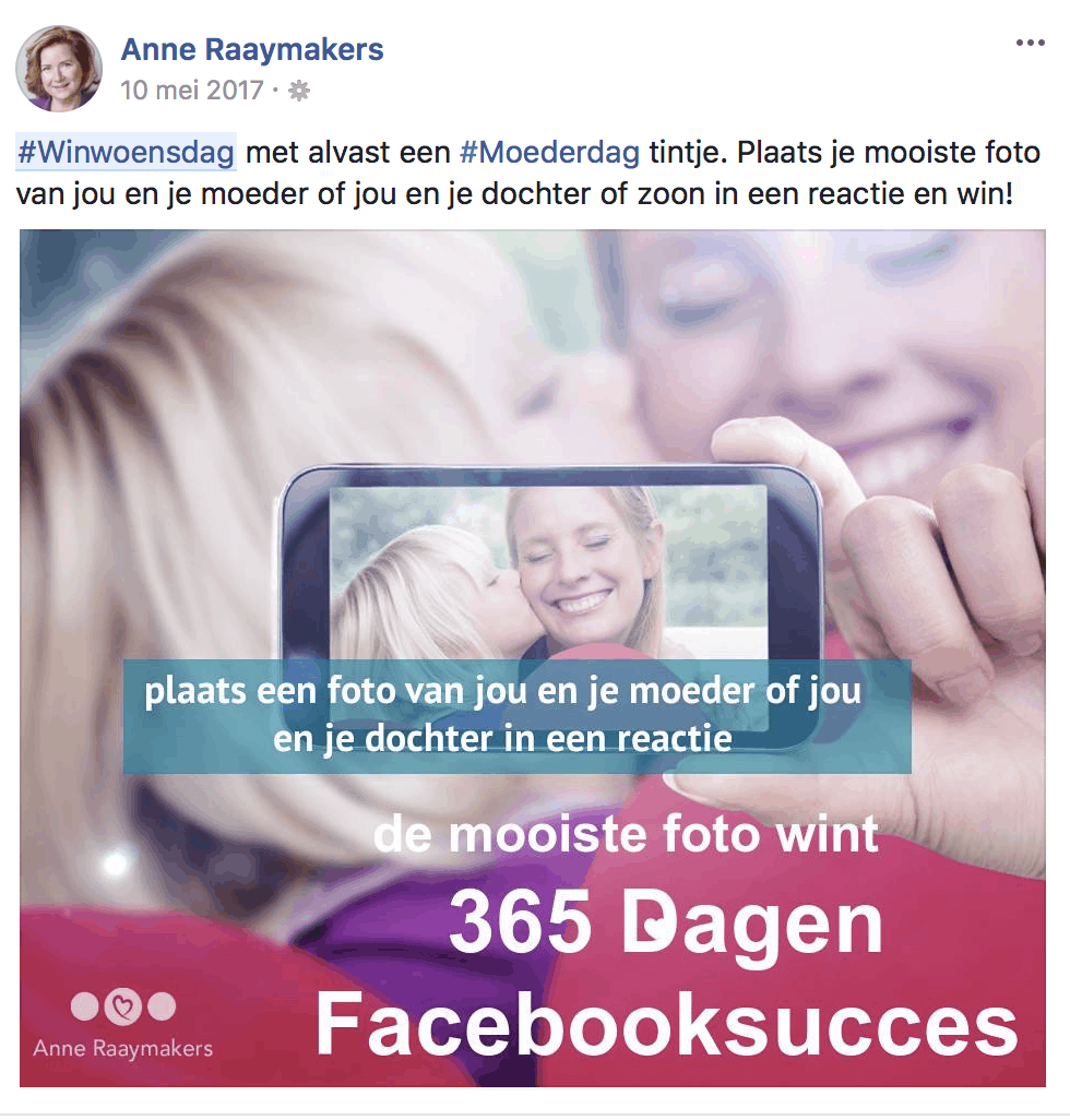 Winactie Facebook