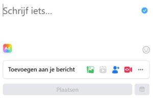 Bericht maken Facebookgroep