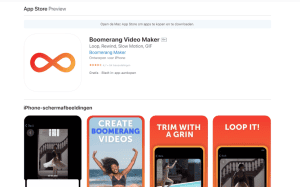Tool voor Reels Boomerang