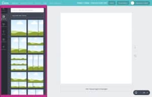 Lay-out kiezen Canva