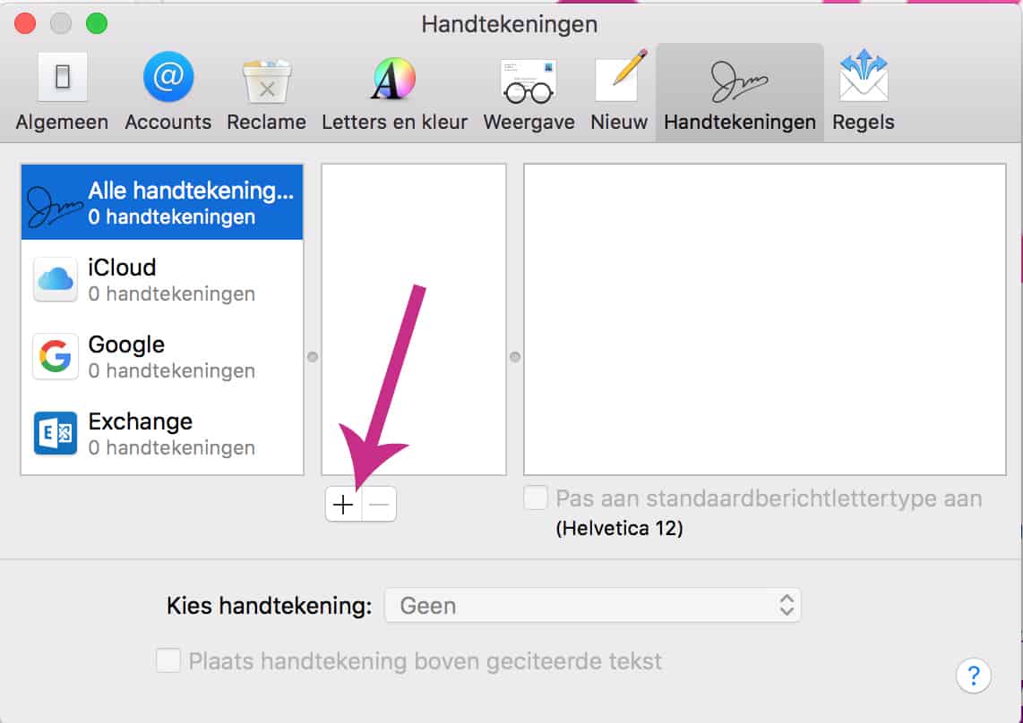 Apple Mail Handtekening