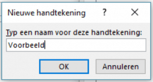 Microsoft Outlook handtekening