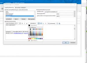 Microsoft Outlook handtekening