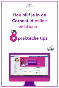 Hoe blijf je in de Coronatijd online zichtbaar