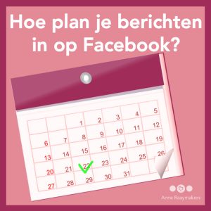 Hoe plan je berichten in op Facebook - 600 wit