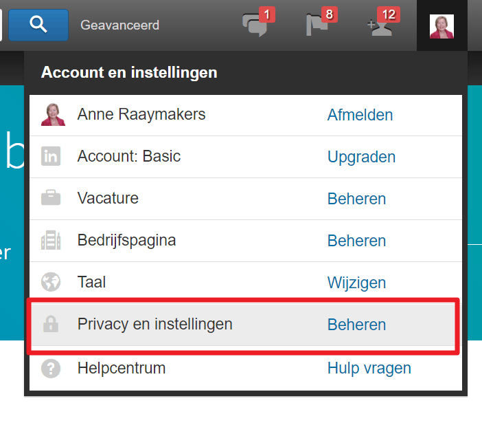 LinkedIn account sluiten