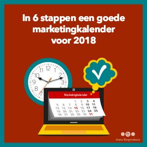 In 6 stappen een goede marketingkalender