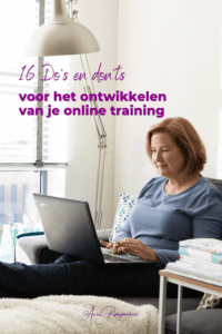 16 do's en dont's voor het ontwikkelen van je online training