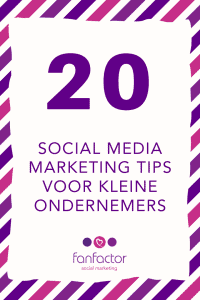 Social media marketing tips voor kleine ondernemers