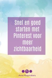 Starten met Pinterest