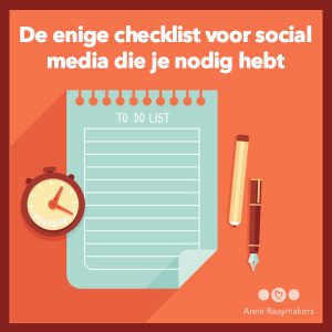 checklist social media