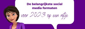 De belangrijkste social media formaten voor 2023