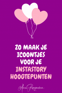 Zo maak je icoontjes voor je story hoogtepunten op je Instagram profiel