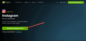 Instagram op PC Bluestacks