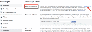 Lijst Niet Toegankelijk op Facebook
