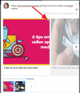 Afbeelding wijzigen Facebookbericht