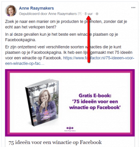 Hoe vind je de url van een Facebookbericht