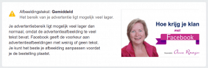 20% tekst regel Facebook