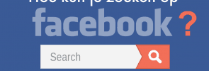 Hoe kun je zoeken op Facebook?