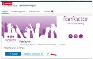 Pagina bewerken LinkedIn