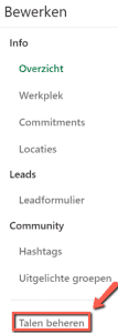 Talen instellen op LinkedIn