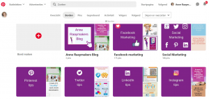 omslagfoto van een Pinterestbord maken
