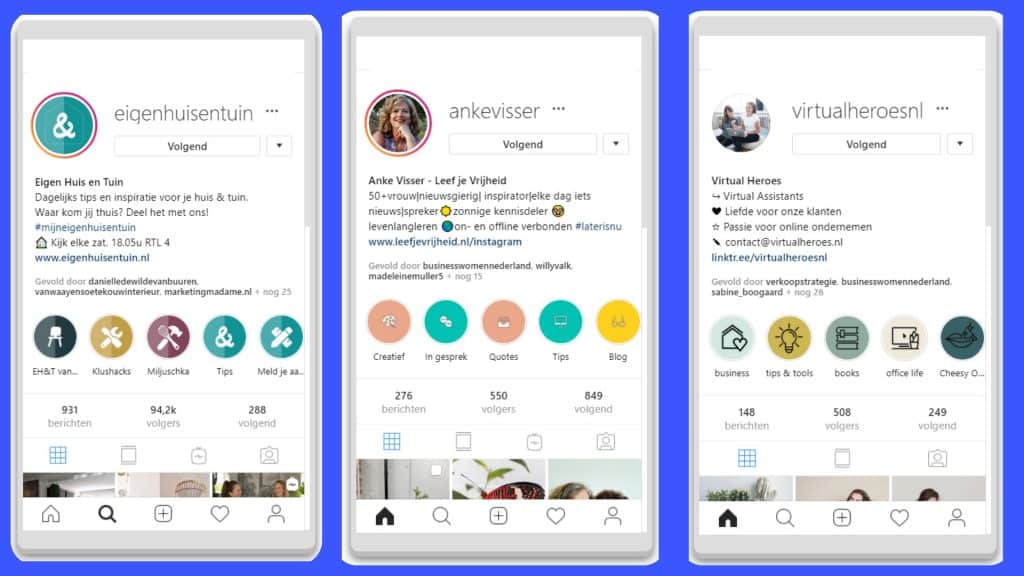 Zo maak je icoontjes voor je story hoogtepunten op je Instagram profiel