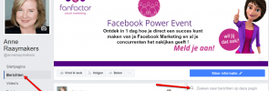 zoeken op Facebookpagina